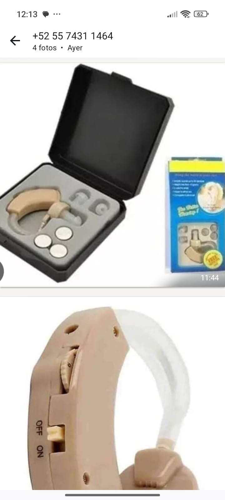 Auricular recargable